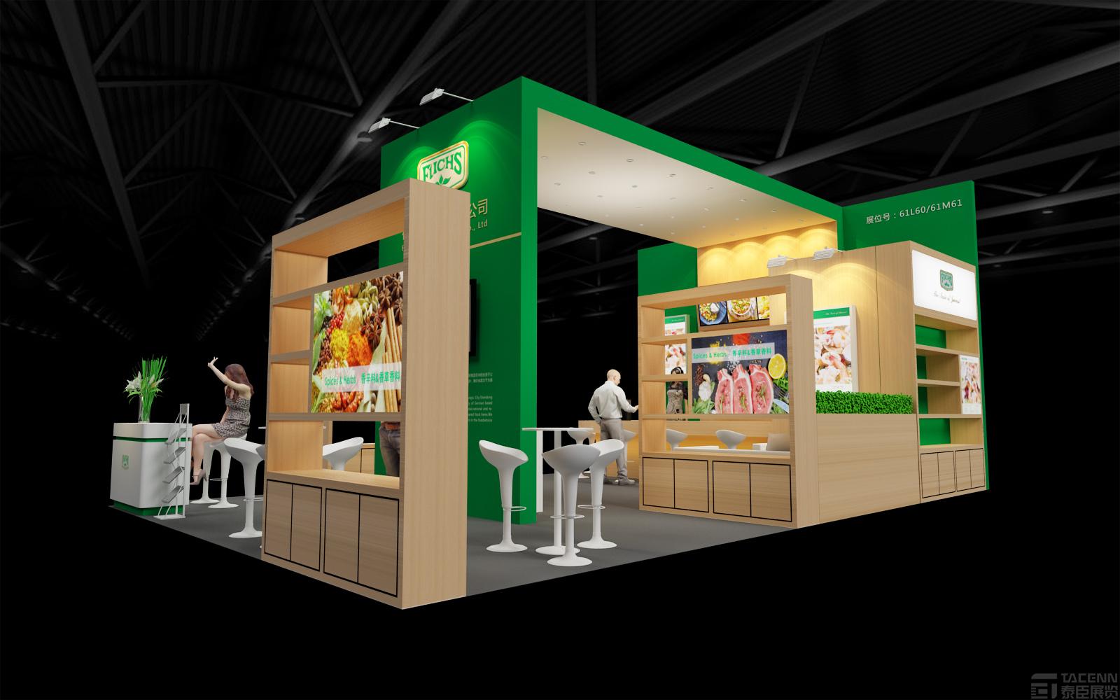 上海福克斯食品展臺設(shè)計